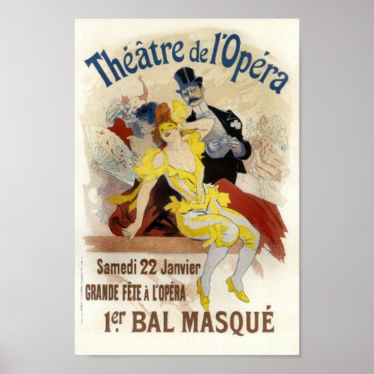  Frans Adverteren Theater de L'Opera Poster (Voorkant)