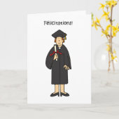 Frans Afstuderen gefeliciteerd voor haar Kaart (Gele Bloem)