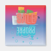 Frans afwasmachine "Propre-Sale" Magneet (Voorkant)