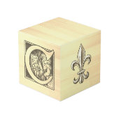  Frans Alfabet "ABC" Wooden Block Kubus (Achter hoekig)