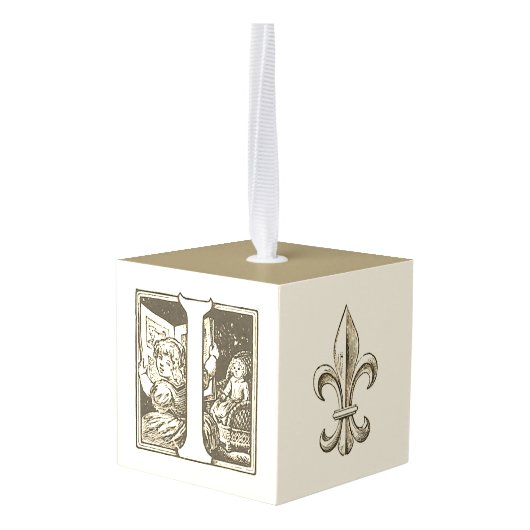  Frans Alfabet Block Ornament set "I" (Achter hoekig)