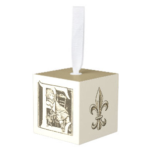 Frans alfabet blok Ornament set "E"