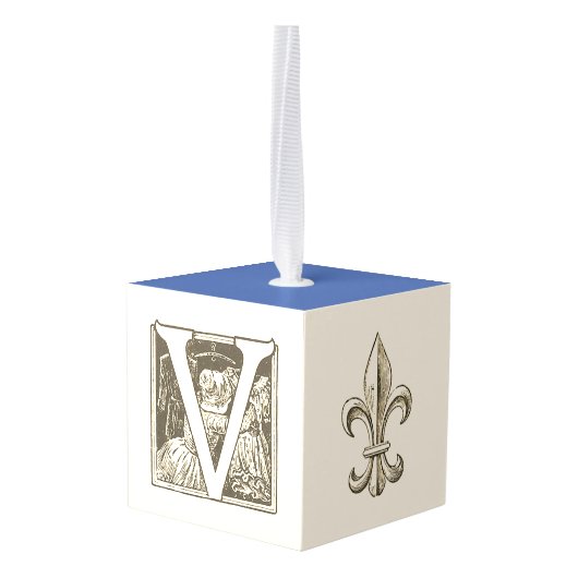  Frans alfabet Ornament Set "V" (Achter hoekig)