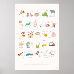 Frans Alphabet Poster