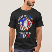 Frans - Amerikaans - Amerikaans - pride - buitenla T-shirt (Voorkant)