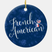 Frans-Amerikaans Ornament met kerstbomen, Frankrij (Achterkant)
