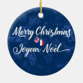 Frans-Amerikaanse vakantieoord, Joyeux Noel Keramisch Ornament (Achterkant)