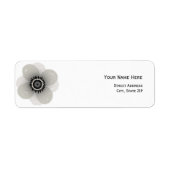 Frans Anemone adreslabel Etiket (Voorkant)