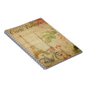 Frans ansichtkaart schrift notitieboek (Rechterzijde)