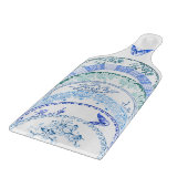 Frans Antiek Bord | BLAUWE VLINDERPLANK Snijplank (Hoek)