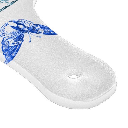 Frans Antiek Bord | BLAUWE VLINDERPLANK Snijplank (Hoek)