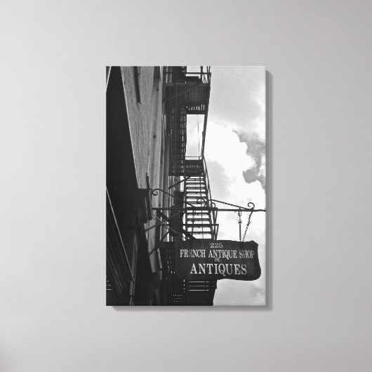 Frans antiek bord canvas afdruk (Voorkant)