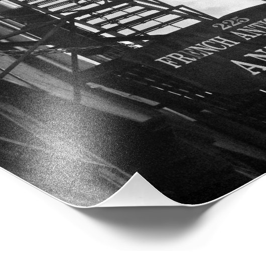 Frans antiek bord foto afdruk (Hoek)