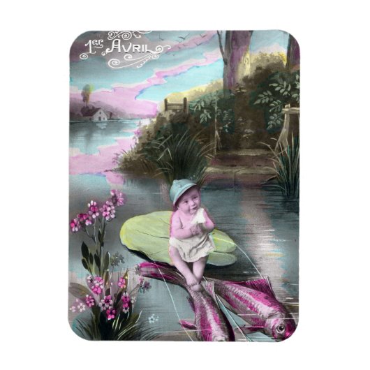Frans April Fool Briefkaart Magneet (Verticaal)