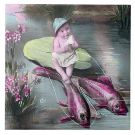 Frans April Fool Briefkaart Tegeltje