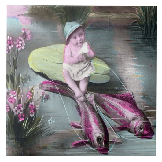  Frans April Fool Briefkaart Tegeltje (Voorkant)