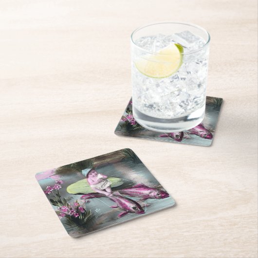  Frans April Fool Pistcard Kartonnen Onderzetters (Insitu)