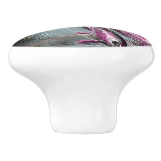  Frans April Fool Pistcard Keramische Knop (Zijkant)