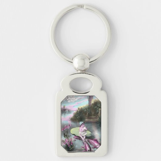 Frans April Fool Pistcard Sleutelhanger (Voorkant)