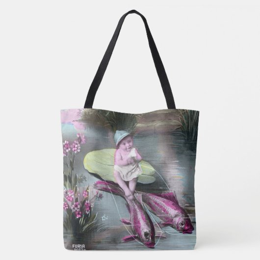  Frans April Fool Pistcard Tote Bag (Achterkant)