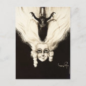 Frans Aristocrat Wig Hair  Marionette Briefkaart (Voorkant)
