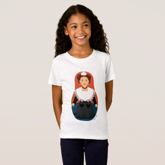 Frans, Arles, Provence Matryoshka Girls' T-Shirt (Voorkant volledig)