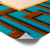 Frans Art Deco - Butterfly Kiss Poster (Hoek)