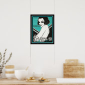 Frans art Deco Fox Trot Print 16 x 20 (Keuken)