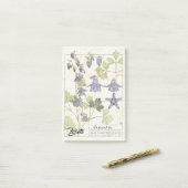 Frans Art Nouveau Botanical Flower Post Post-it® Notes (Op bureau)