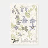 Frans Art Nouveau Botanical Flower Post Post-it® Notes (Voorkant)