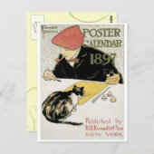 Frans Art Nouveau Briefkaart (Voorkant / Achterkant)