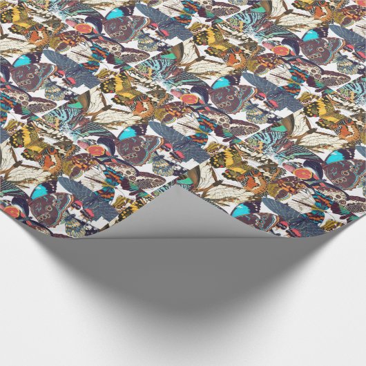 Frans Art Nouveau Butterflies Wrapping Paper Cadeaupapier (Hoek)