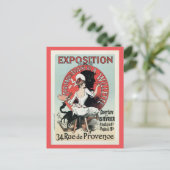  Frans art nouveau expositie en Briefkaart (Staand voorkant)