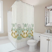 Frans Art Nouveau Flowers Shower Curtain Douchegordijn (In situ)