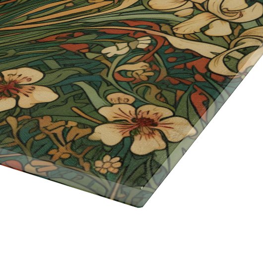 Frans, art nouveau geïnspireerd veld van wilde blo snijplank (Hoek)