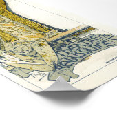  Frans Art Nouveau Gismonda Bernnardt Poster (Hoek)