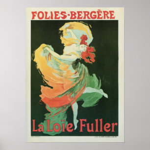 Frans art nouveau La Loïe Fuller ad Poster