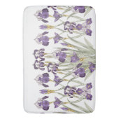 Frans Art Nouveau Paars Iris Flowers Bathmat Badmat (Voorkant Verticaal)