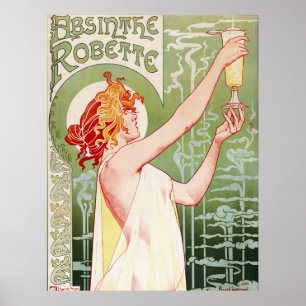 Frans art nouveau poster "absinthe Robette"