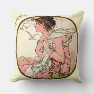 Frans Art Nouveau September Kussen