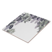 Frans Art Nouveau Wisteria Flowers Ceramic Tile Tegeltje (Zijkant)