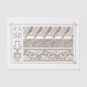 Frans Art Noveaux Design 1890-decoupage Tissuepapier