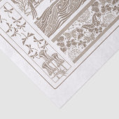 Frans Art Noveaux Design 1890-decoupage Tissuepapier (Detail)