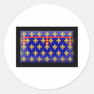 Frans-Artesische vlag Ronde Sticker