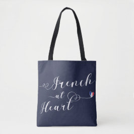 Frans at Heart Grocery Bag, Frankrijk Tote Bag