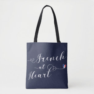 Frans at Heart Grocery Bag, Frankrijk Tote Bag