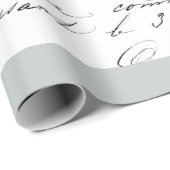  FRANS Authentiek Handschrift GIFT WRAP Cadeaupapier (Rol Hoek)