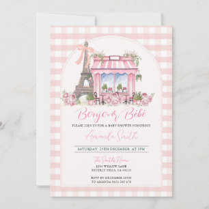 Frans Baby shower Bonjour Bebe Kaart