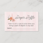 Frans Baby shower Diaper Raffle Insert Informatiekaartje (Voorkant)
