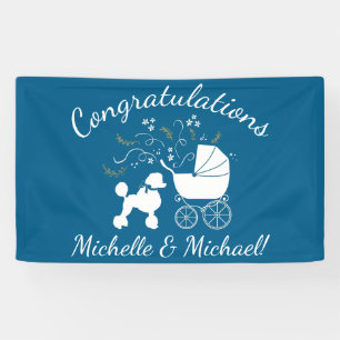 Frans Baby shower Puppy Blue Boy Spandoek